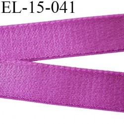 Elastique 16 mm bretelle et lingerie couleur pivoine brillant très beau élasticité 40 % largeur 16 mm prix au mètre