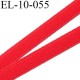 Elastique 10 mm bretelle lingerie couleur rouge vif  largeur 10 mm forte élasticité prix au mètre