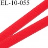 Elastique 10 mm bretelle lingerie couleur rouge vif largeur 10 mm forte élasticité prix au mètre