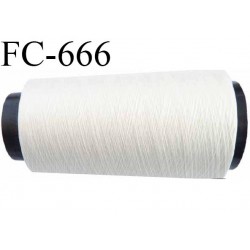 CONE 2000 mètres fil polyester et coton fil n°150 pour surfilage couleur naturel longueur de 2000 mètres bobiné en France