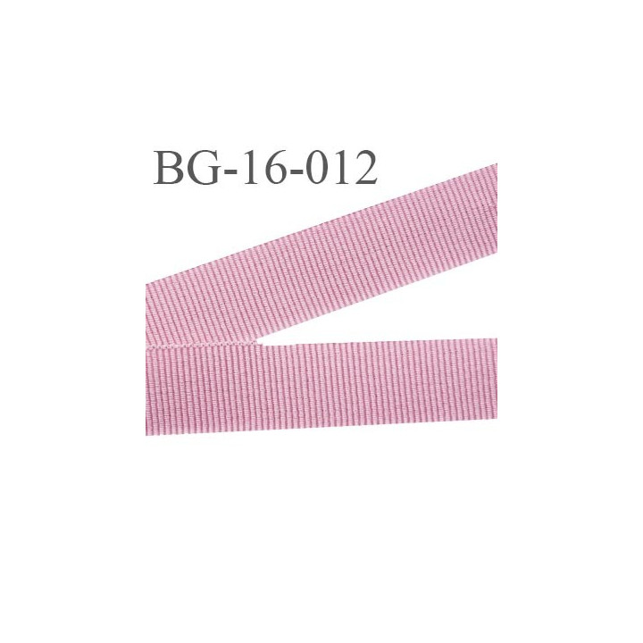galon 16 mm gros grain  synthétique couleur rose camélia largeur 16 mm prix au mètre