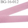 galon 16 mm gros grain synthétique couleur rose camélia largeur 16 mm prix au mètre