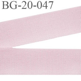 galon 20 mm gros grain  synthétique couleur rose clair largeur 20 mm prix au mètre