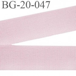 galon 20 mm gros grain synthétique couleur rose clair largeur 20 mm prix au mètre