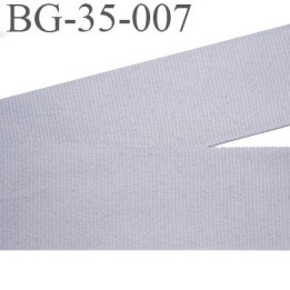 galon fin  35 mm gros grain  synthétique couleur gris largeur 35 mm prix au mètre