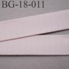 Devant bretelle 18 mm en polyamide attache bretelle rigide pour anneaux couleur candy ou rose pétale prix au mètre