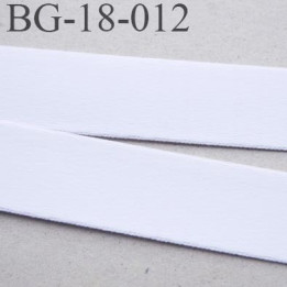 Devant bretelle 18 mm en polyamide attache bretelle rigide  pour anneaux couleur blanc prix au mètre