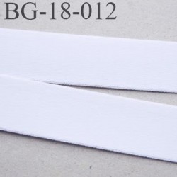 Ruban Devant bretelle 18 mm en polyamide attache bretelle rigide pour anneaux couleur blanc prix au mètre