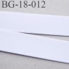 Devant bretelle 18 mm en polyamide attache bretelle rigide pour anneaux couleur blanc prix au mètre