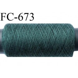 bobine de 500 m fil polyester fil n° 120 couleur vert longueur de 500 mètres bobiné en France