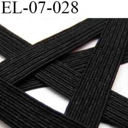 Elastique couture 7 mm couleur noir largeur 7 mm prix au mètre