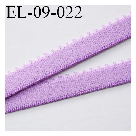 élastique 9 mm bretelle et lingerie couleur lilas mauve largeur 9 mm haut  de gamme prix au mètre - mercerie-extra