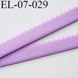 élastique 7 mm lingerie couleur lilas mauve largeur 7 mm haut de gamme prix au mètre