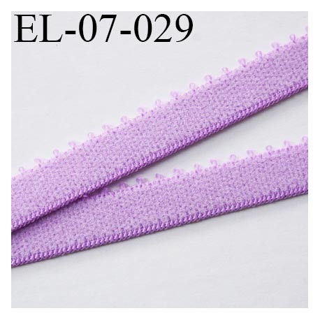 élastique 7 mm bretelle et lingerie couleur lilas mauve largeur 7 mm haut de gamme prix au mètre