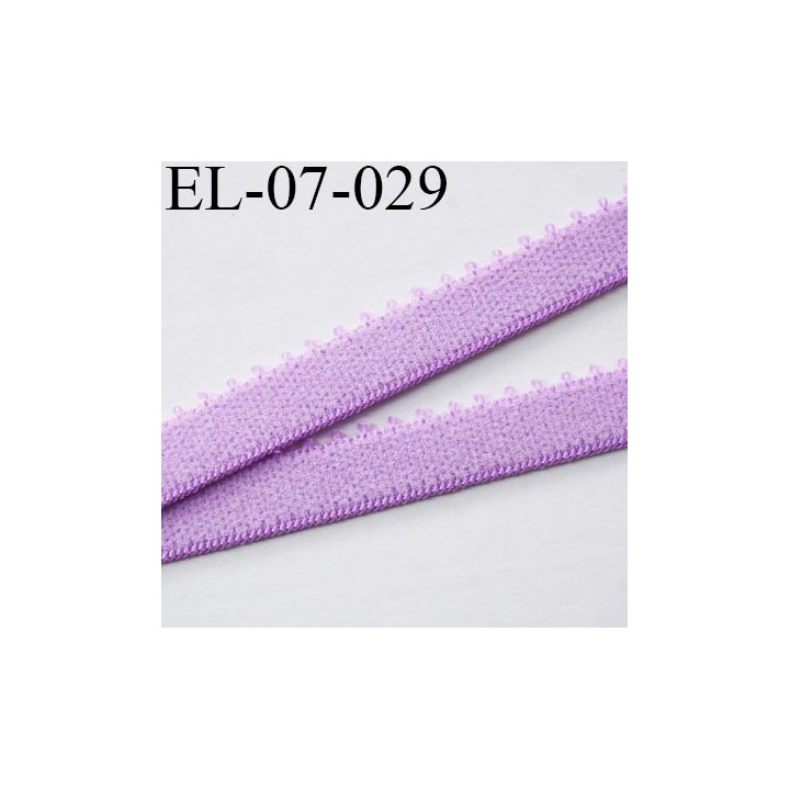 élastique 7 mm bretelle et lingerie couleur lilas mauve largeur 7 mm haut de gamme prix au mètre