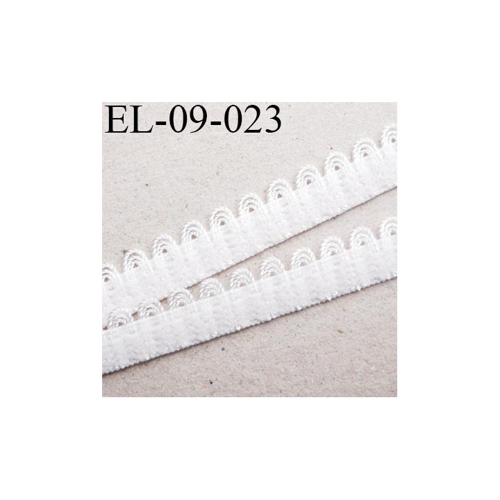 élastique picot lingerie couleur Naturel largeur 8 mm haut de gamme prix au mètre