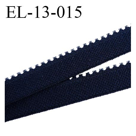 Elastique 13 mm picot lingerie couleur Noir largeur 13 mm prix au mètre