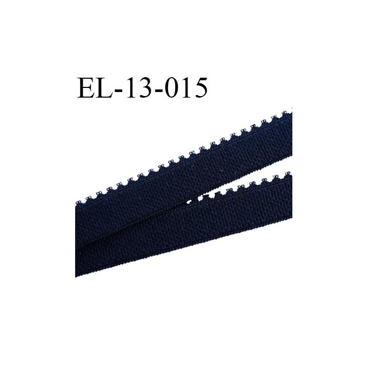 Elastique 13 mm picot lingerie couleur Noir largeur 13 mm prix au mètre