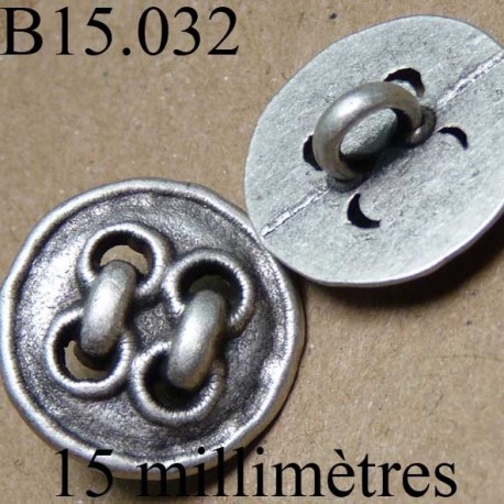 Boutons pression type anneau 15 mm