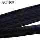 Bande Agrafe 28.5 mm bande agrafe de soutien gorge 3 rangés 3 crochets largeur 28.5 mm hauteur 55 mm couleur noir