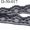 Dentelle 50 mm synthétique largeur 50 mm couleur noir et or prix au mètre