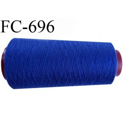 CONE de 2000 m fil polyester n° 120 couleur bleu longueur de 2000 mètres bobiné en France