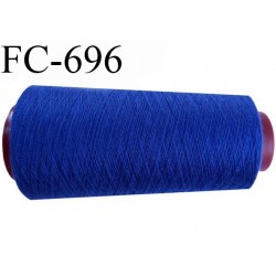 Cone de 5000 m fil polyester n° 120 couleur bleu longueur de 5000 mètres bobiné en France