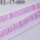 Elastique froufrou picot largeur 17 mm largeur de bande 6 mm + fronce 11 mm couleur blanc et rose prix au mètre
