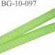 biais sergé 10 mm coton polyester galon ruban couleur vert et cheveron blanc largeur 10 mm prix au mètre