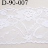 Dentelle 95 mm synthétique couleur blanc motif fleur