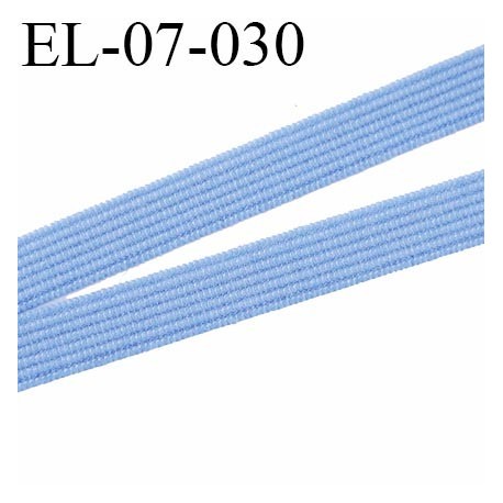 élastique 7 mm lingerie couleur bleu largeur 7 mm prix au mètre