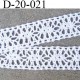 Dentelle crochet 20 mm ancienne 100% coton largeur 20 mm couleur blanc provient d'une vieille mercerie parisienne prix au mètre