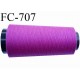 Cone de 5000 m fil polyester n° 120 couleur pivoine longueur de 5000 mètres bobiné en France
