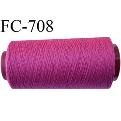Cone 5000 mètres de fil mousse polyamide fil n°120 couleur fushia bobiné en France