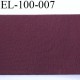 Elastique plat 114 mm très belle qualité couleur bordeaux lie de vin largeur 114 mm prix au mètre