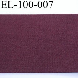 Elastique plat 11 cm très belle qualité couleur bordeaux lie de vin largeur 11.5 cm prix au mètre