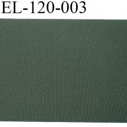 Elastique plat 12 cm très belle qualité couleur vert foncé largeur 123 mm semi rigide prix au mètre