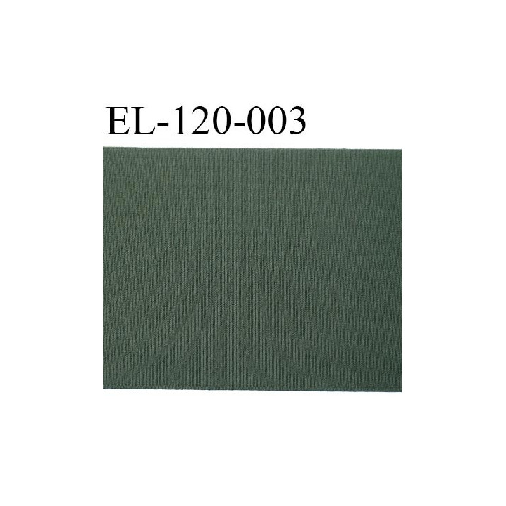 Elastique plat 12.3 cm très belle qualité couleur vert foncé largeur 12.3 cm semi rigide prix au mètre