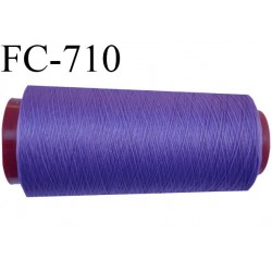 Cone 2000 m fil mousse polyamide n° 100/2 couleur violine longueur de 2000 mètres bobiné en France