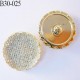 bouton 30 mm strass et métal doré accroche crochet magnifique effet strass largeur 30 mm