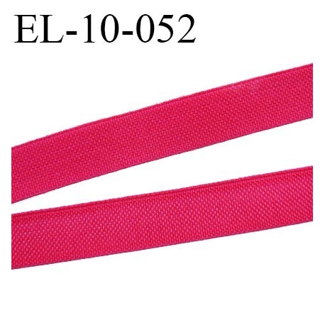 élastique 10 mm polyamide élasthanne fin petit grain spécial lingerie largeur 10 mm couleur groseille prix au mètre