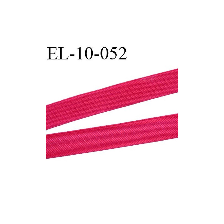 élastique 10 mm polyamide élasthanne fin  petit grain spécial lingerie largeur 10 mm couleur groseille  prix au mètre