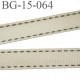 Biais galon 15 mm galon ruban couleur beige largeur 15 mm prix au mètre