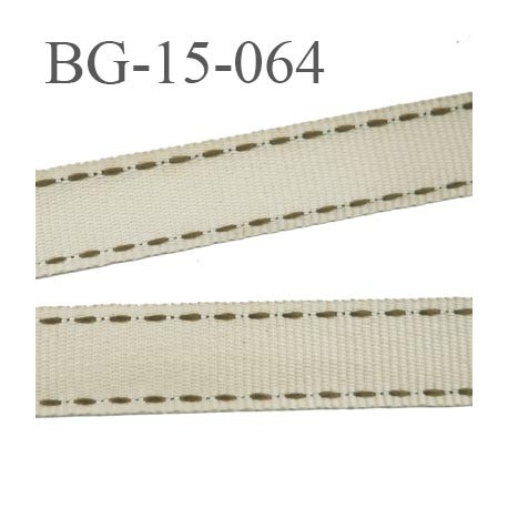 Biais galon 15 mm galon ruban couleur beige largeur 15 mm prix au mètre