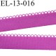 Elastique picot 13 mm bretelle et lingerie doux et forte élasticité couleur pivoine fushia largeur 13 mm prix au mètre