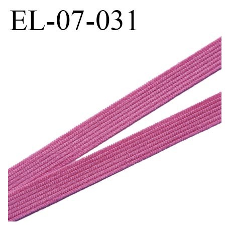 élastique 7 mm lingerie couleur pivoine fushia largeur 7 mm prix au mètre