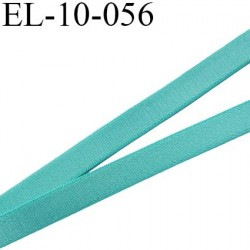 élastique 10 mm plat fin polyamide élasthanne spécial lingerie largeur 10 mm couleur vert canard prix au mètre
