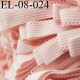 Elastique 8 mm picot lingerie couleur rose pétale largeur 8 mm avec picot largeur 2 mm prix au mètre