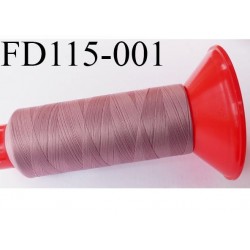 Cone 2500 m fil mousse polyamide n°120 couleur vieux rose longueur 2500 mètres bobiné en France