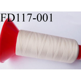 Cone 2500 m fil mousse polyamide n°120 couleur perle ou crème longueur 2500 mètres  bobiné en France